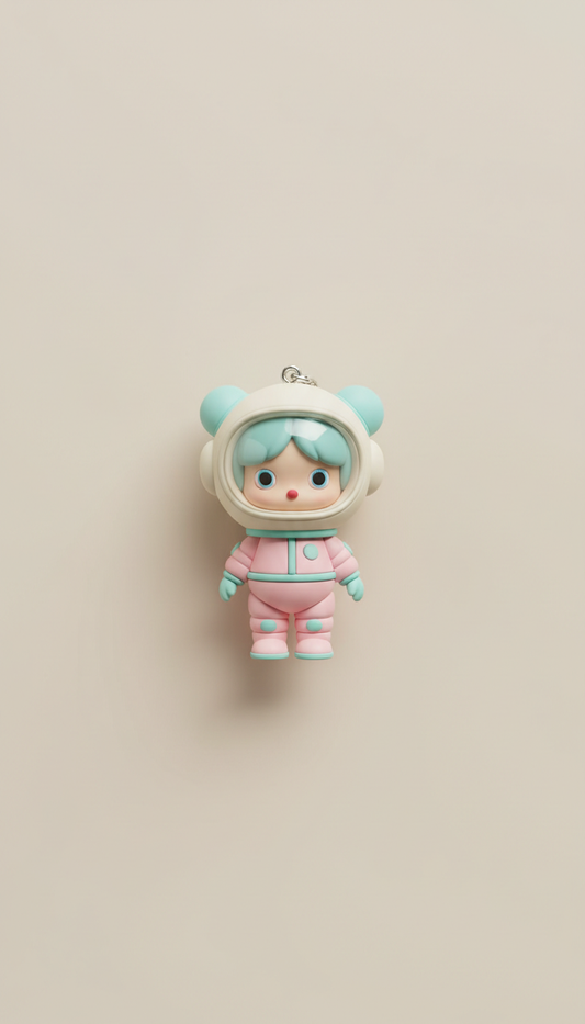 Popmart Bear Metallic Clip Charm