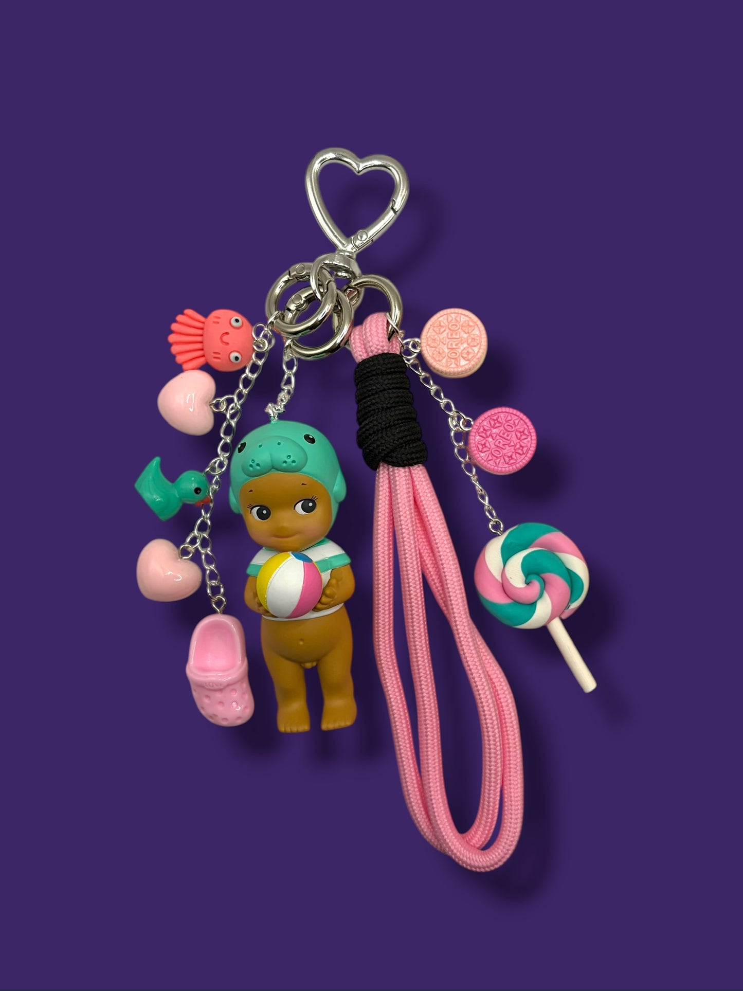 Sonny Angel Summer Vacation Manatee - Custom Keychain | Bag Charm